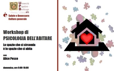 2026 gennaio 25 – Workshop – PSICOLOGIA DELL’ABITARE – CONFERMATO
