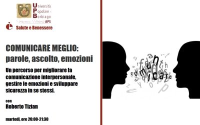 2025 ott./gen. – COMUNICARE MEGLIO: parole, ascolto, emozioni