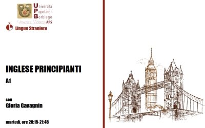 2025 ott / 2026 mar – INGLESE PRINCIPIANTI A1 – 2° proposta – CONFERMATO